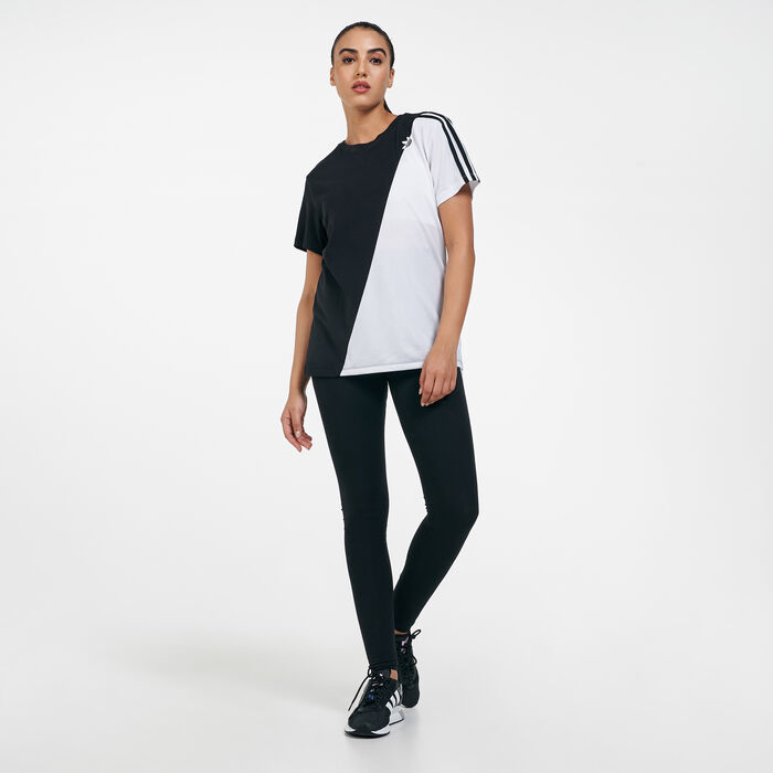 adidas Originals Women's Adicolor Sliced Trefoil T-Shirt Black adidas Originals Women's Adicolor Sliced Trefoil T-Shirt Black image number 2