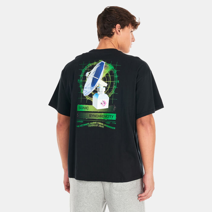 Converse Men's Sattelite T-Shirt Black Converse Men's Sattelite T-Shirt Black image number 1