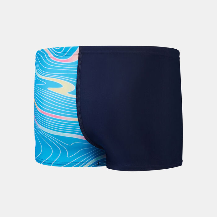 Speedo Kids' Digital Allover V-cut Swimming Jammers Blue image number 1