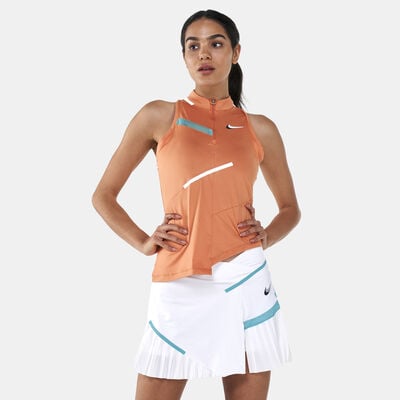 Nike Women's Court Dri-FIT Tank Top Orange Nike Women's Court Dri-FIT Tank Top Orange