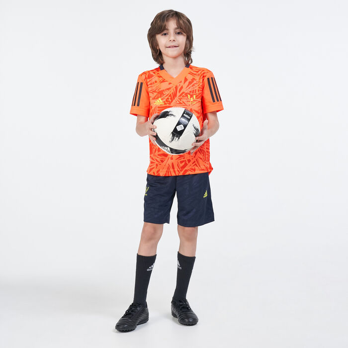 adidas Kids' Messi Football-Inspired Iconic Jersey Red adidas Kids' Messi Football-Inspired Iconic Jersey Red image number 2
