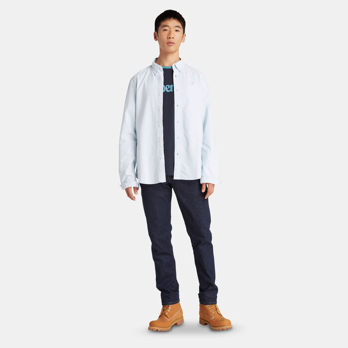 Timberland Men's Oxford Shirt Blue Timberland Men's Oxford Shirt Blue image number 2