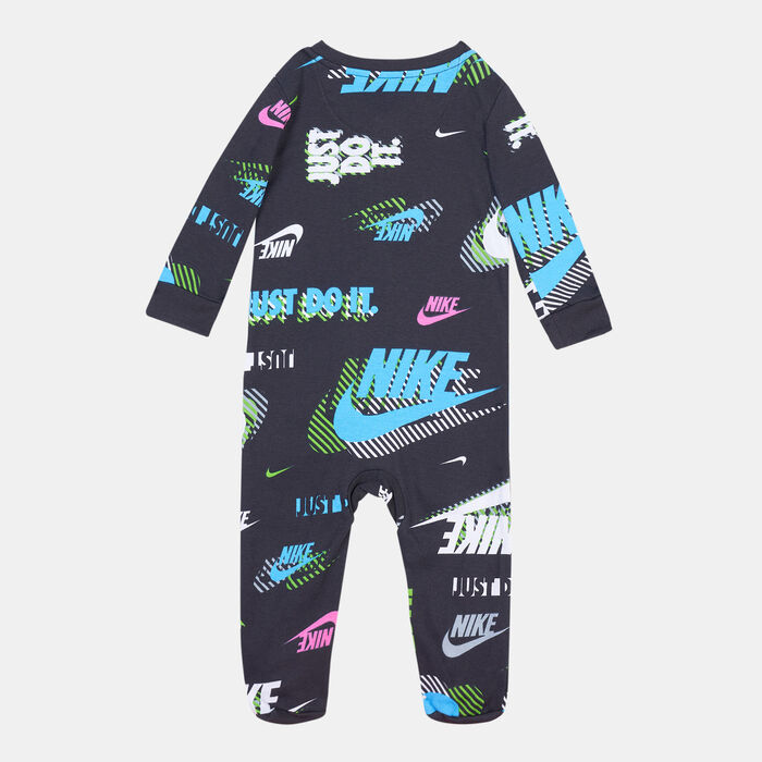 Nike Kids' Active Joy Footed Coverall (Baby and Toddler) Black Nike Kids' Active Joy Footed Coverall (Baby and Toddler) Black image number 1