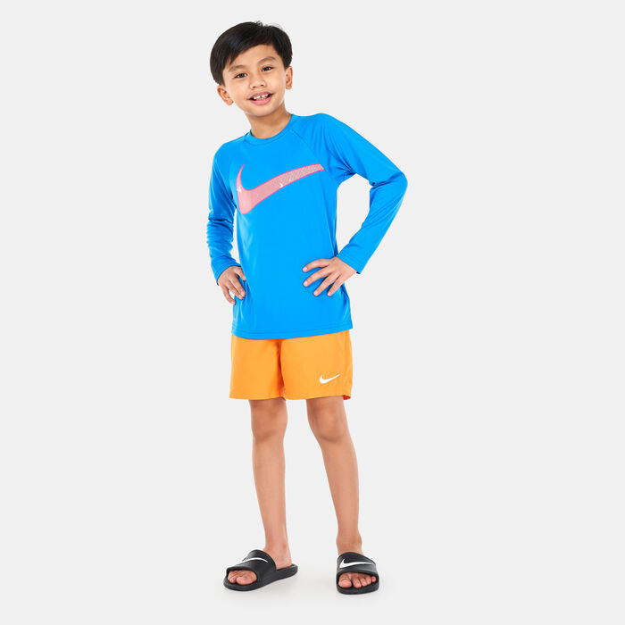 Nike Swim Kids' 4-Inch Volleyball Swimming Shorts Green image number 2