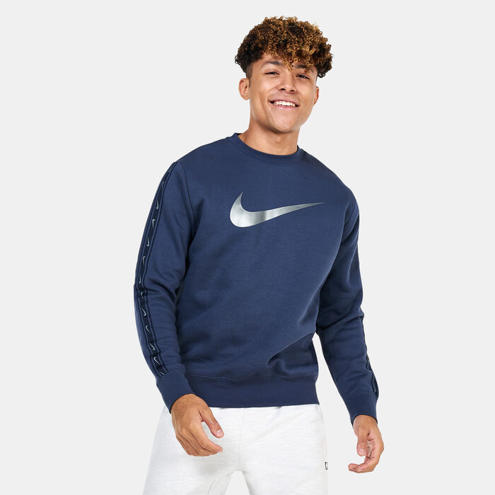 Nike Men's Sportswear Repeat Fleece Sweatshirt Blue image number 0