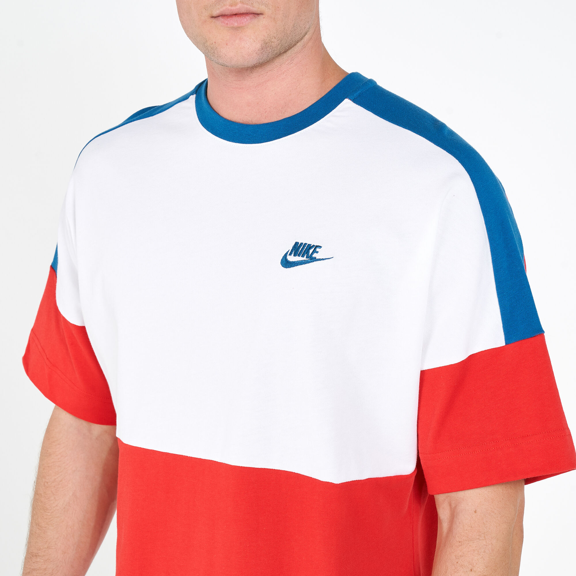 Nike colour block t shirt sales