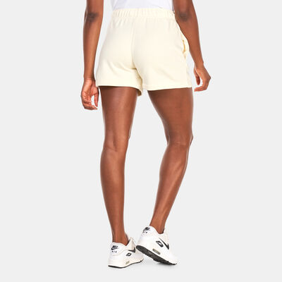 Nike Women's Sportswear Club Fleece Mid-Rise Shorts Ivory