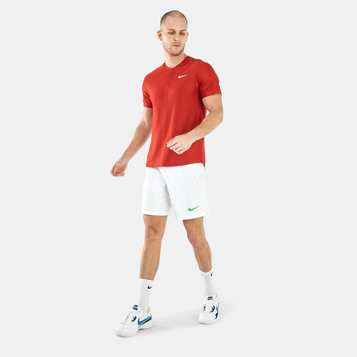 Nike Men's Court Dri-FIT Advantage Tennis Polo Shirt Red Nike Men's Court Dri-FIT Advantage Tennis Polo Shirt Red image number 2