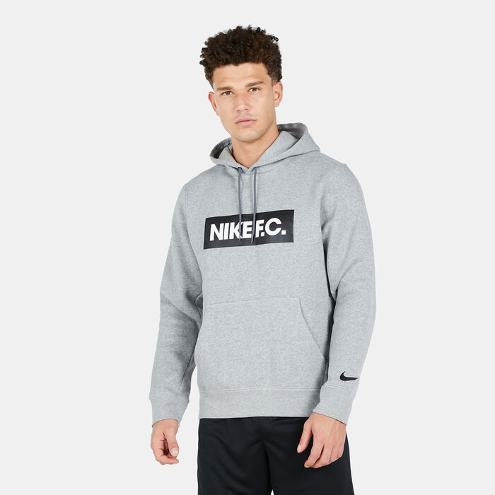 Nike Men's F.C. Essential Hoodie Grey Nike Men's F.C. Essential Hoodie Grey image number 0