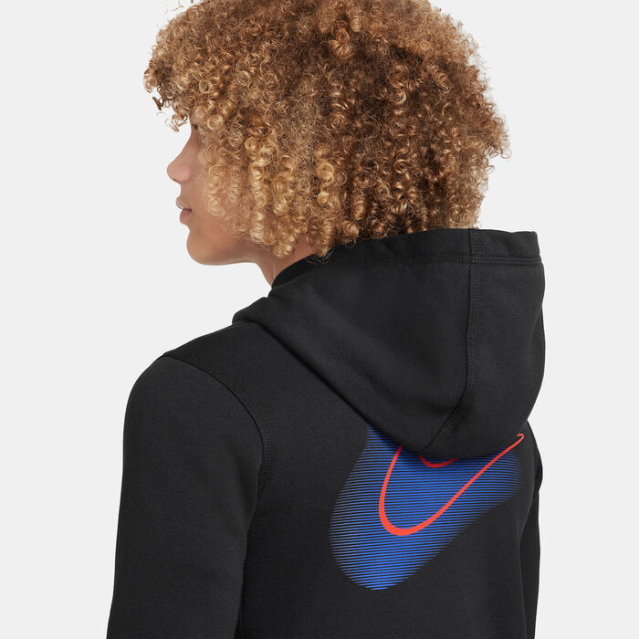 Nike Kids' Sportswear Standard Issue Fleece Hoodie Black Nike Kids' Sportswear Standard Issue Fleece Hoodie Black image number 5