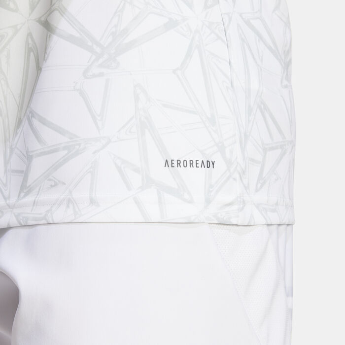 adidas Men's Real Madrid Pre-Match Football Jersey White adidas Men's Real Madrid Pre-Match Football Jersey White image number 4