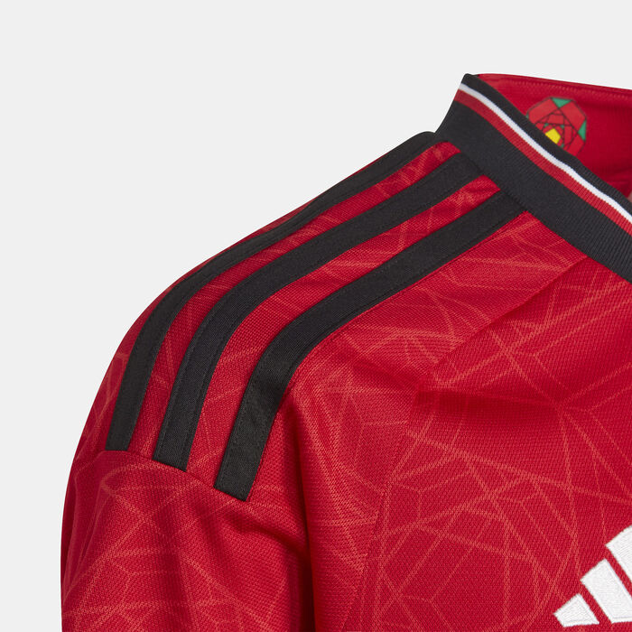 adidas Kids' Manchester United Home Jersey - 2023/24 Red adidas Kids' Manchester United Home Jersey - 2023/24 Red image number 4