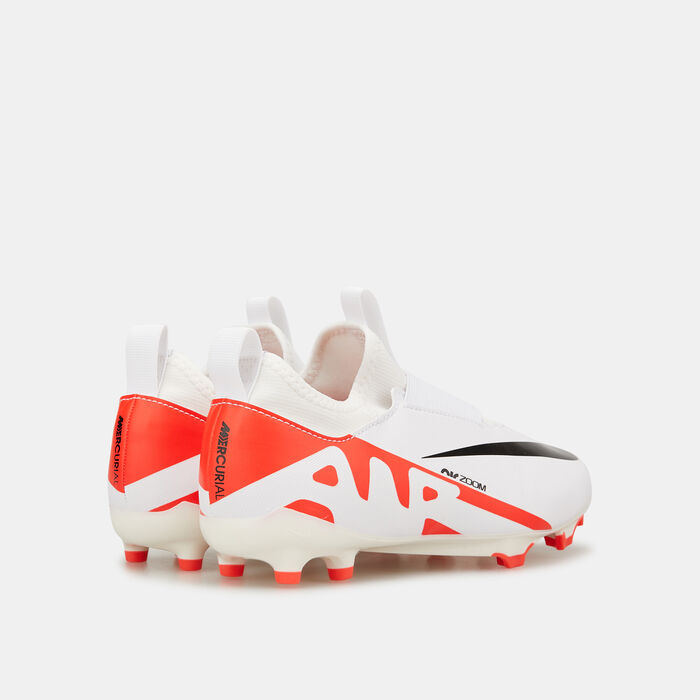 Nike Kids' Zoom Mercurial Vapor 15 Academy Multi-Ground Football Shoe (Older Kids) White image number 3