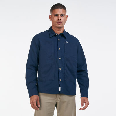 Timberland Men's LW Mix Media Cargo Shirt Blue Timberland Men's LW Mix Media Cargo Shirt Blue