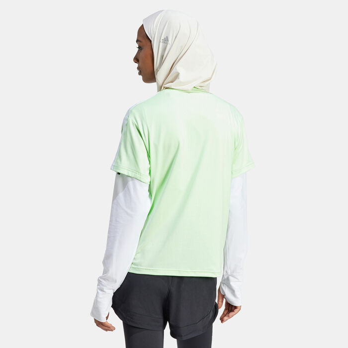 adidas Women's AEROREADY Train Essentials Training T-Shirt Green adidas Women's AEROREADY Train Essentials Training T-Shirt Green image number 1