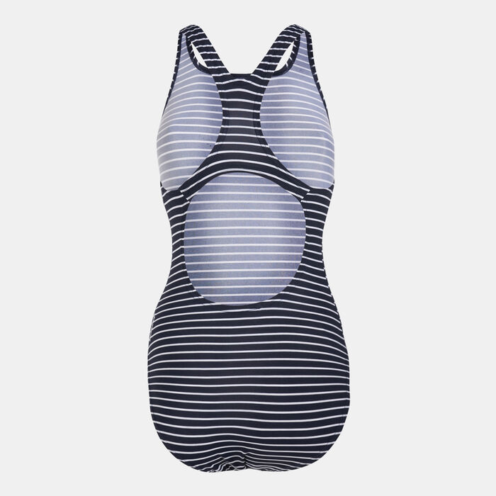 Speedo Women's Essentials Endurance+ Medalist Swimsuit Blue Speedo Women's Essentials Endurance+ Medalist Swimsuit Blue image number 1