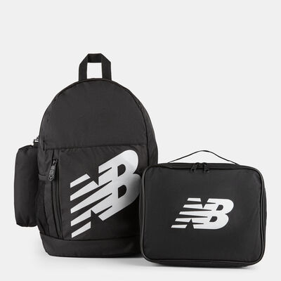 New Balance Kids' Lunchbox and Backpack Set Black