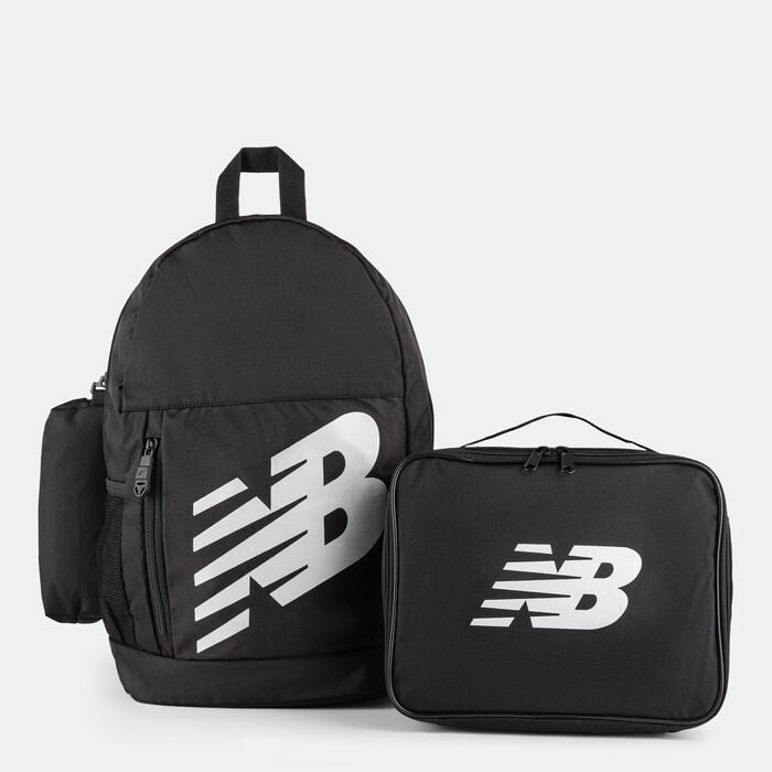New Balance Kids' Lunchbox and Backpack Set Black New Balance Kids' Lunchbox and Backpack Set Black image number 0