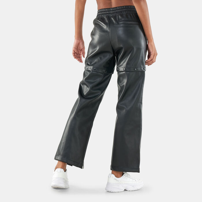 adidas Originals Women's Always Original Faux Leather Track Pants Black adidas Originals Women's Always Original Faux Leather Track Pants Black image number 1