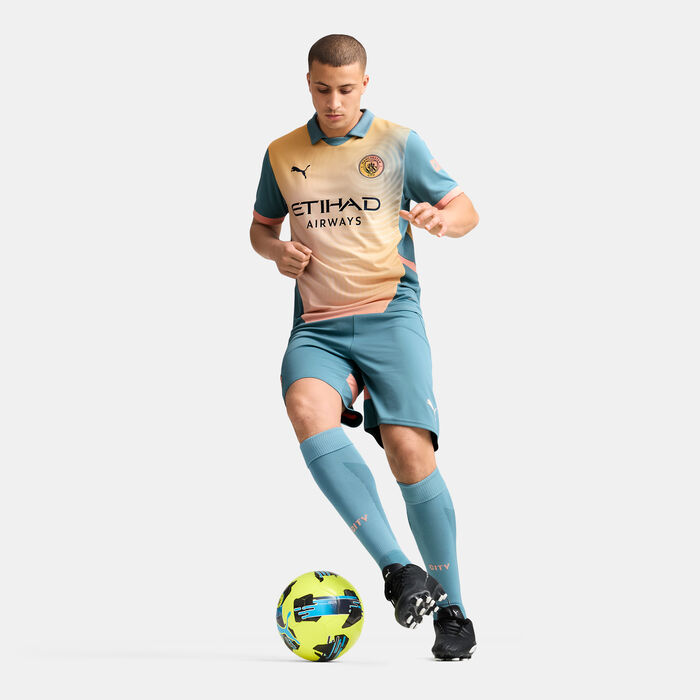 PUMA Men's Manchester City 24/25 Replica Fourth Football Jersey Blue PUMA Men's Manchester City 24/25 Replica Fourth Football Jersey Blue image number 2