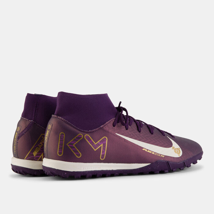 Nike Men's Kylian Mbappe Mercurial Superfly 10 Academy Turf Ground Football Shoes Purple image number 2