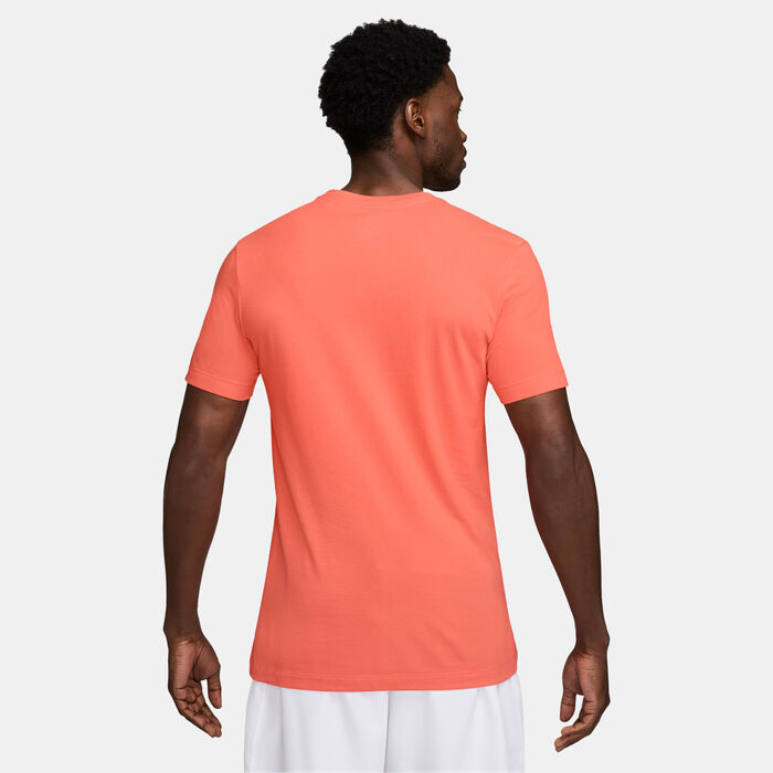 Nike Men's Court Dri-FIT Tennis T-Shirt Peach Nike Men's Court Dri-FIT Tennis T-Shirt Peach image number 1