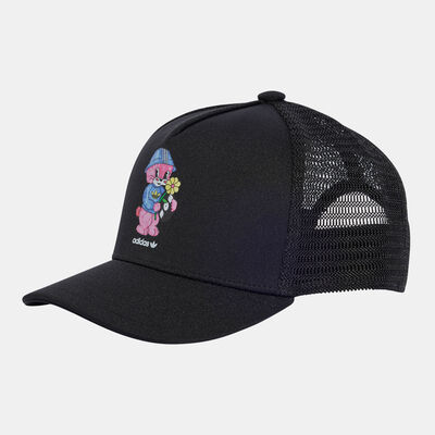 adidas Originals Kids' Graphic Trucker Cap Black