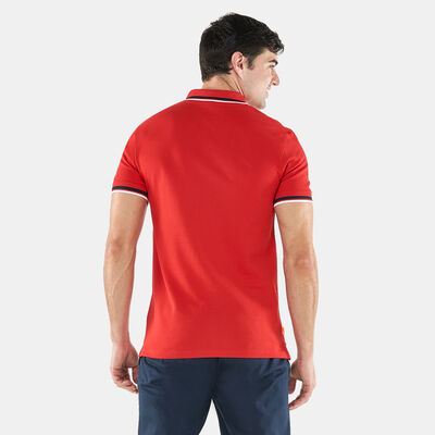 Timberland Men's Millers River Tipped Polo Shirt Red