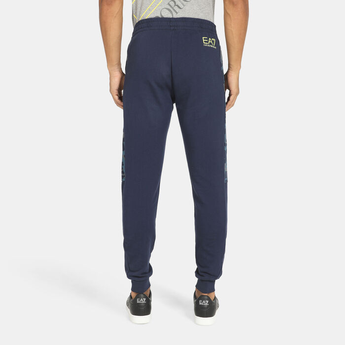 EA7 Emporio Armani Men's Logo Sweatpants Blue EA7 Emporio Armani Men's Logo Sweatpants Blue image number 1