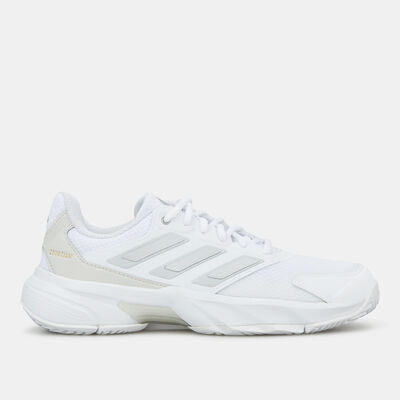 adidas Women's CourtJam Control 3 Tennis Shoes White
