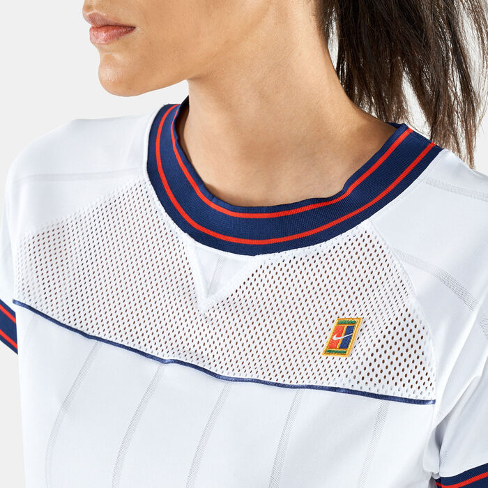 Nike Women's Dri-FIT Slam Tennis Top White Nike Women's Dri-FIT Slam Tennis Top White image number 3