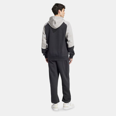 adidas Men's Sportswear Fleece Colourblock Tracksuit Black