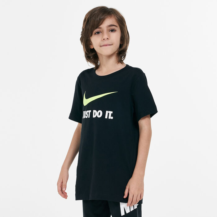 Nike Kids' Sportswear Just Do It T-Shirt (Older Kids) Black Nike Kids' Sportswear Just Do It T-Shirt (Older Kids) Black image number 0