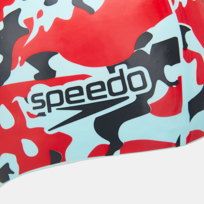 Speedo Slogan Print Swimming Cap Multi Speedo Slogan Print Swimming Cap Multi image number 2