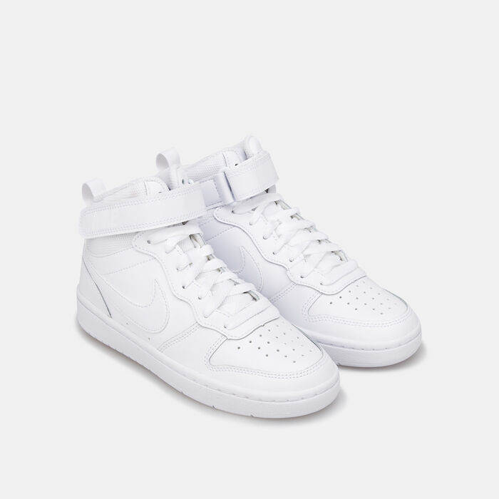 Nike Kids' Court Borough Mid 2 Shoes White image number 1