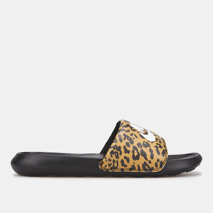 Nike Women's Victori One Printed Slide Brown Nike Women's Victori One Printed Slide Brown image number 1