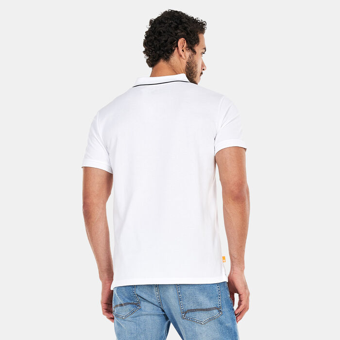 Timberland Men's Millers River Polo Shirt White Timberland Men's Millers River Polo Shirt White image number 1