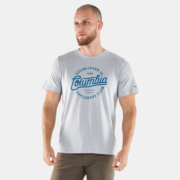 Columbia Men's Bluff Mesa™ II Graphic T-Shirt Grey Columbia Men's Bluff Mesa™ II Graphic T-Shirt Grey image number 0