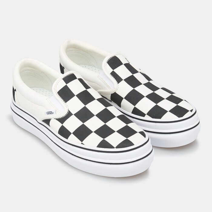 Vans Big Classics Checker Super ComfyCush Slip-on Unisex Shoe Black image number 1