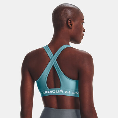 Under Armour Women's Armour Medium-Support Training Sports Bra Blue