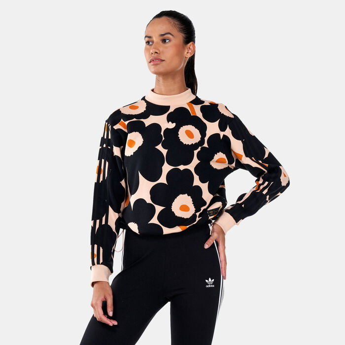 adidas Originals Women's Marimekko Allover Print Sweatshirt Multi image number 0