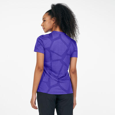 Nike Golf Women's Golf Breathe Jacquard T-Shirt Purple Nike Golf Women's Golf Breathe Jacquard T-Shirt Purple