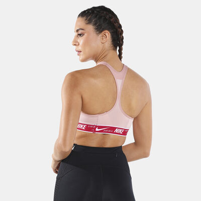Nike Women's Dri-FIT Swoosh Logo Sports Bra Red