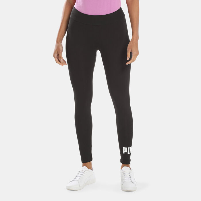 PUMA Women's Essentials Logo Leggings Black image number 0