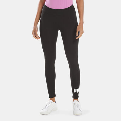 PUMA Women's Essentials Logo Leggings Black PUMA Women's Essentials Logo Leggings Black