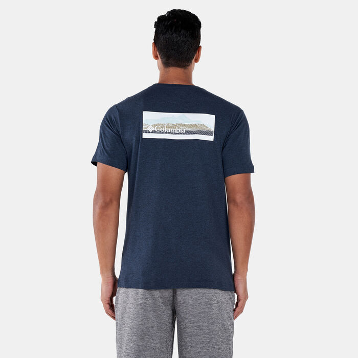 Columbia Men's Tech Trail™ Graphic T-Shirt Blue Columbia Men's Tech Trail™ Graphic T-Shirt Blue image number 1