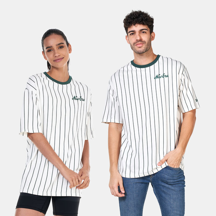 New Era New Era Heritage Pinstripe T-Shirt White New Era New Era Heritage Pinstripe T-Shirt White image number 0
