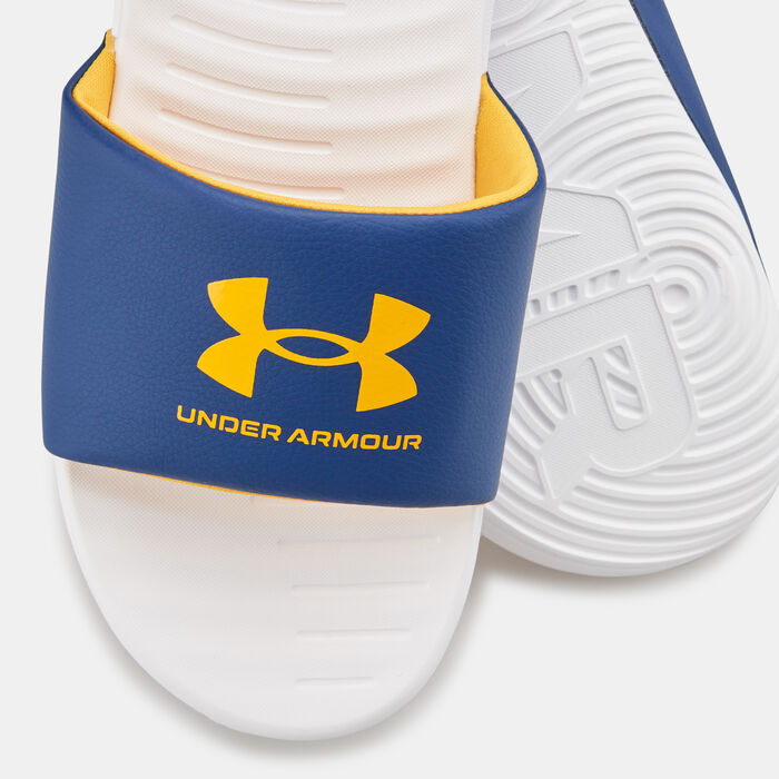 Under Armour Men's Ansa Fixed Slides Blue Under Armour Men's Ansa Fixed Slides Blue image number 2