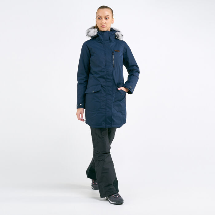 Columbia Women’s Suttle Mountain Long Insulated Jacket Blue Columbia Women’s Suttle Mountain Long Insulated Jacket Blue image number 2