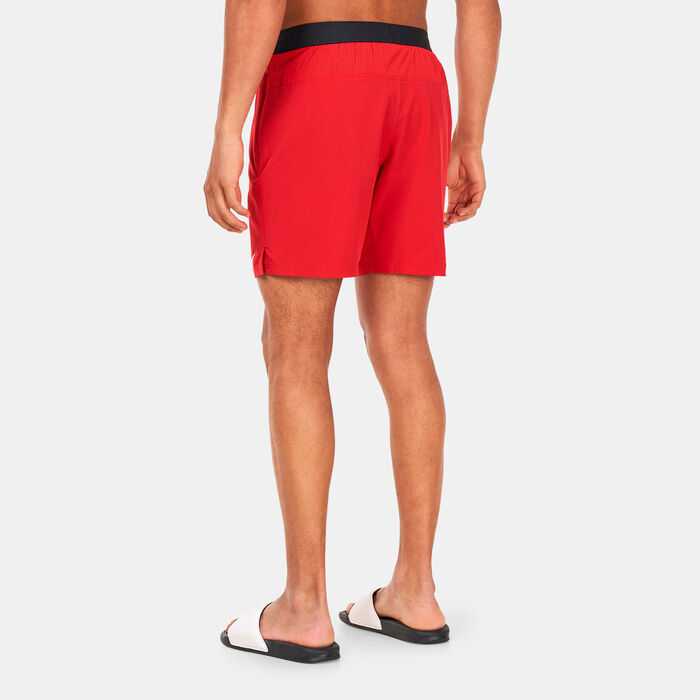 Nike Swim Men's Swim 7-Inch Volley Shorts Red Nike Swim Men's Swim 7-Inch Volley Shorts Red image number 1